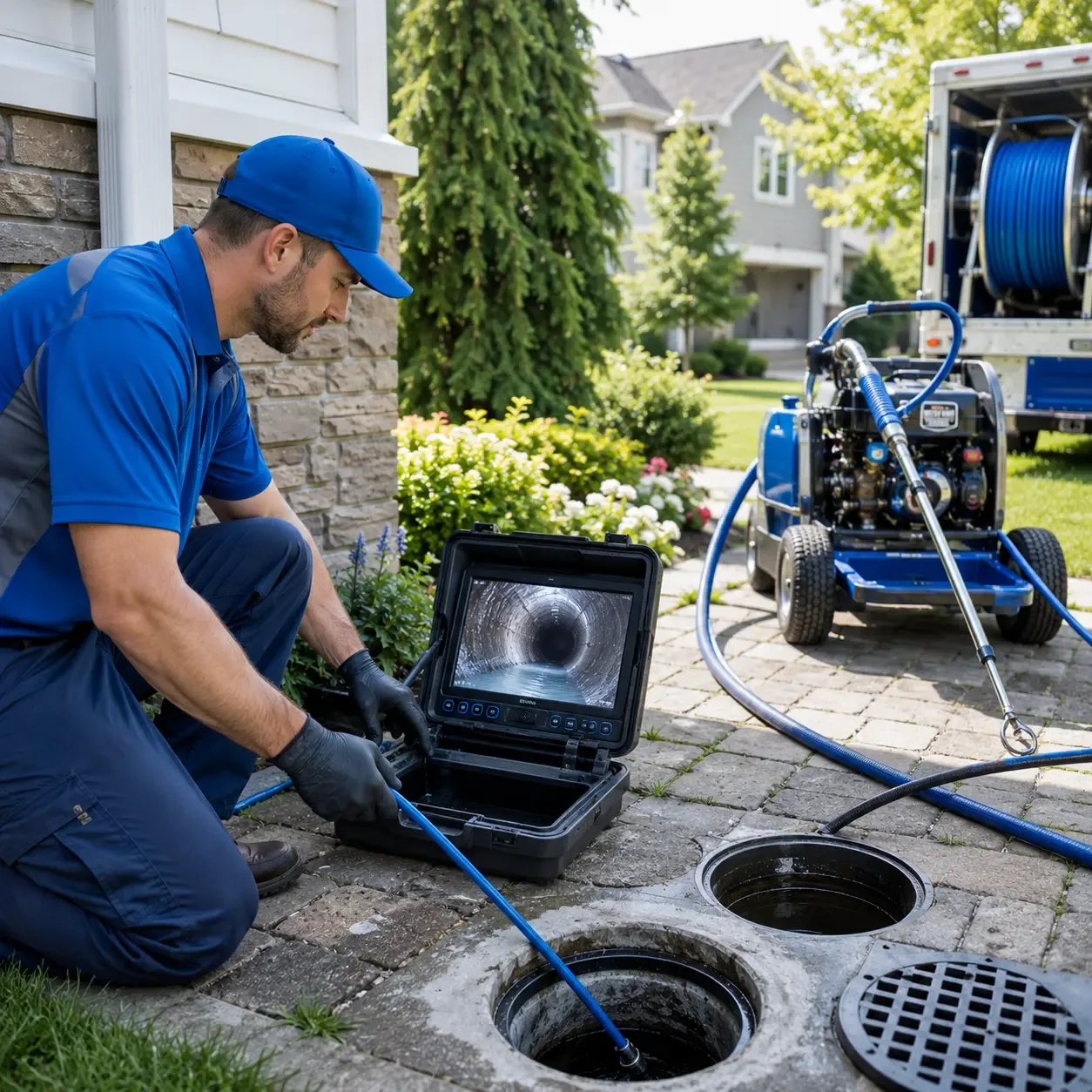 Outdoor drain cleaning professionals serving Hanover, CT