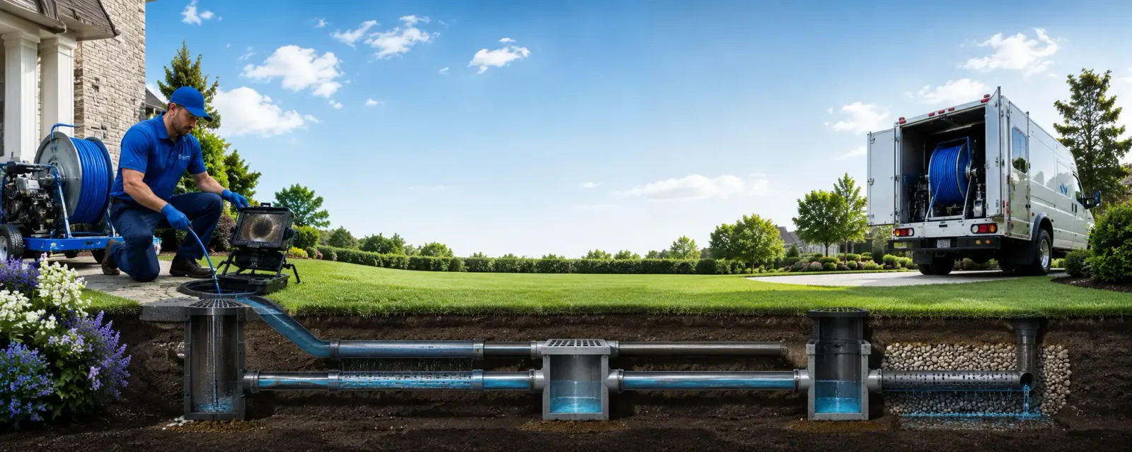 Outdoor drain cleaning information for Hanover, CT